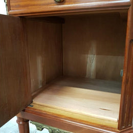 Pair of French Louis XVI Style Mahogany Bedsides Cabinets