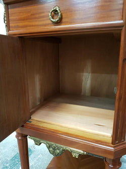 Pair of French Louis XVI Style Mahogany Bedsides Cabinets | Antique & Vintage | Moonee Ponds Antiques | Australia Wide Delivery