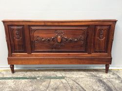 Carved French Walnut Queen Size Bed | Antique & Vintage | Moonee Ponds Antiques | Australia Wide Delivery