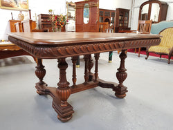 Henry II Style Walnut Extension Dining Table | Antique & Vintage | Moonee Ponds Antiques | Australia Wide Delivery