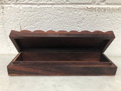 Vintage East Indian Rosewood Hand Carved Box | Antique & Vintage | Moonee Ponds Antiques | Australia Wide Delivery