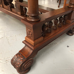 19th Century French Walnut Henry II Style Desk