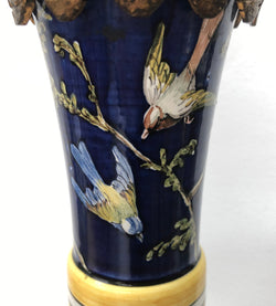 Rare pair of French Majolica Lamps | Antique & Vintage | Moonee Ponds Antiques | Australia Wide Delivery