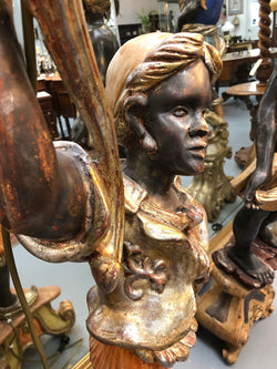Antique Black Blackamoor Floor Lamp | Antique & Vintage | Moonee Ponds Antiques | Australia Wide Delivery