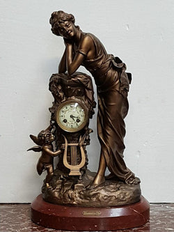 French Antique Figural Clock | Antique & Vintage | Moonee Ponds Antiques | Australia Wide Delivery