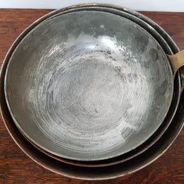 Antique Copper Frying Pans