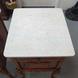 Pair of French Louis XVI Style Bedside Cabinets