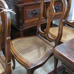 Set of 8 French Oak Chairs