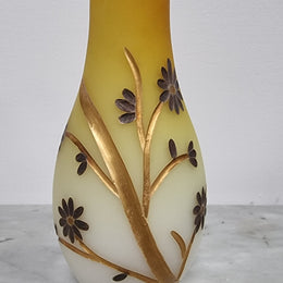 Beautiful pair of Victorian Opaline glass vases