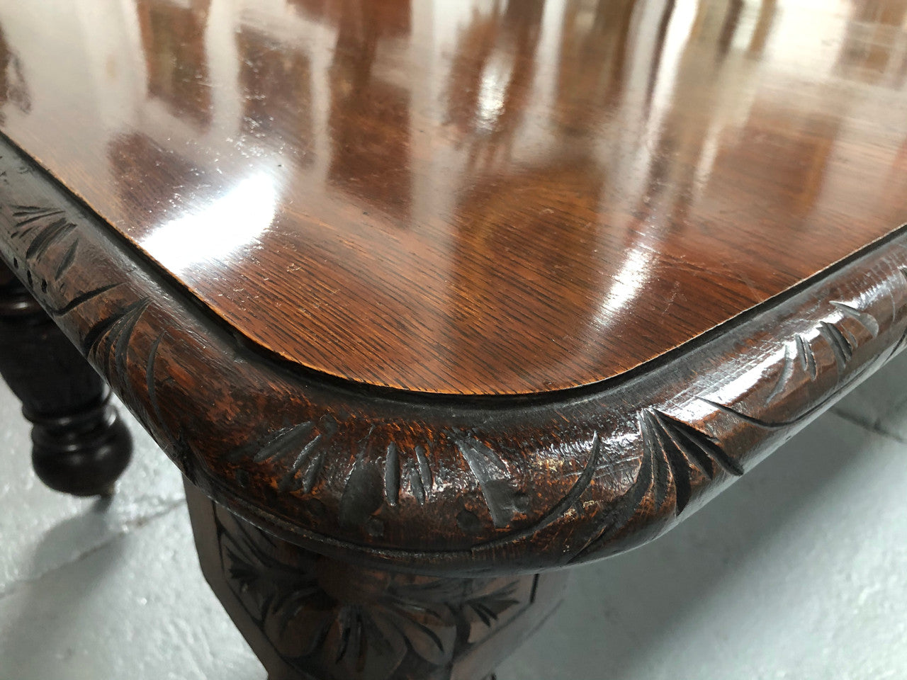 Antique English Tudor Style Extension Table | Antique & Vintage | Moonee Ponds Antiques | Australia Wide Delivery
