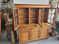 Edwardian Oak Dwarf Bookcase With Six Cupboards & Three Drawers | Antique & Vintage | Moonee Ponds Antiques | Australia Wide Delivery
