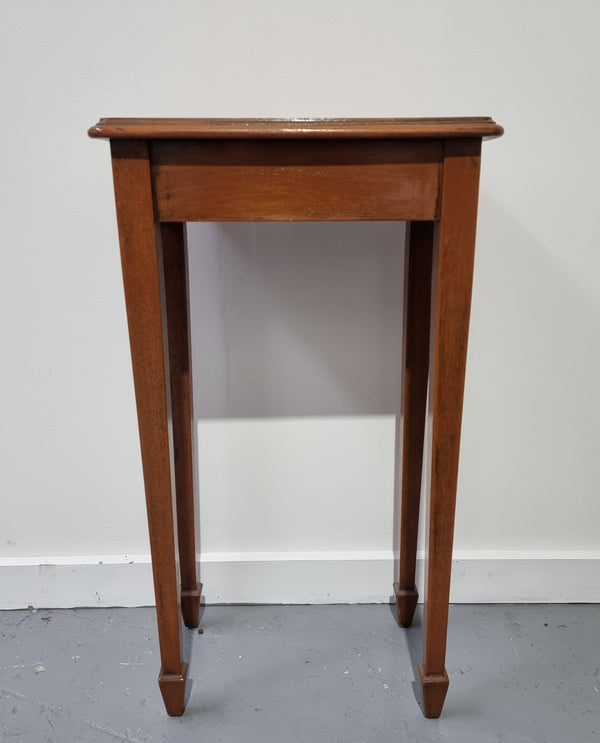 Small and very useful, is this Antique side table/lamp table which is great for small spaces.