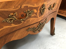 French Bombe Marquetry Inlaid Abbattant | Antique & Vintage | Moonee Ponds Antiques | Australia Wide Delivery