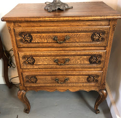 Vintage French Oak Three Drawer Chest | Antique & Vintage | Moonee Ponds Antiques | Australia Wide Delivery