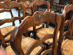 Set Of Six French Rush Dining Chairs | Antique & Vintage | Moonee Ponds Antiques | Australia Wide Delivery