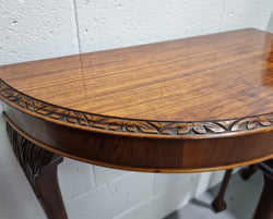 Chippendale Style Half Round Hall Table | Antique & Vintage | Moonee Ponds Antiques | Australia Wide Delivery