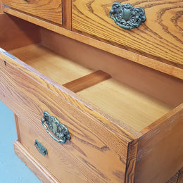 English Oak Edwardian Chest Of Drawers