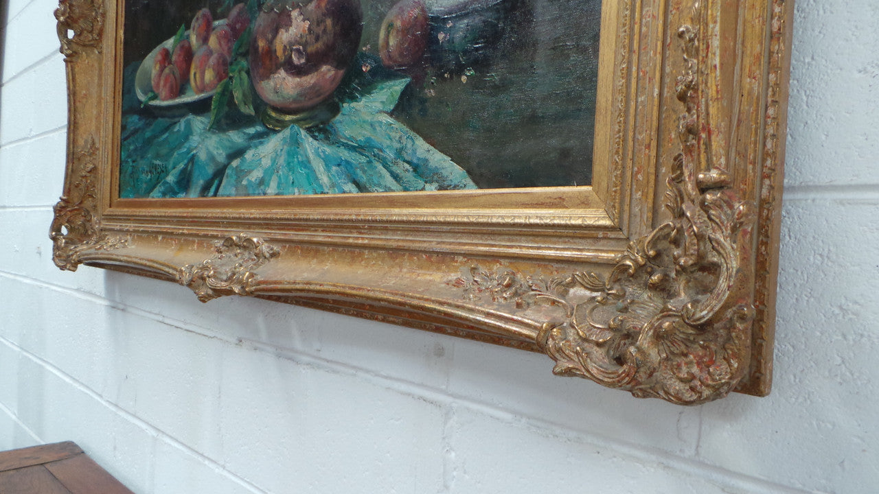 Absolutely Beautiful Framed Floral Oil On Canvas | Antique & Vintage | Moonee Ponds Antiques | Australia Wide Delivery