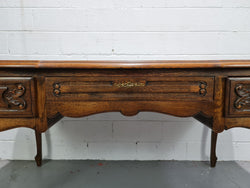 Attractive Large Louis XV Style Oak Faux Partners Desk | Antique & Vintage | Moonee Ponds Antiques | Australia Wide Delivery