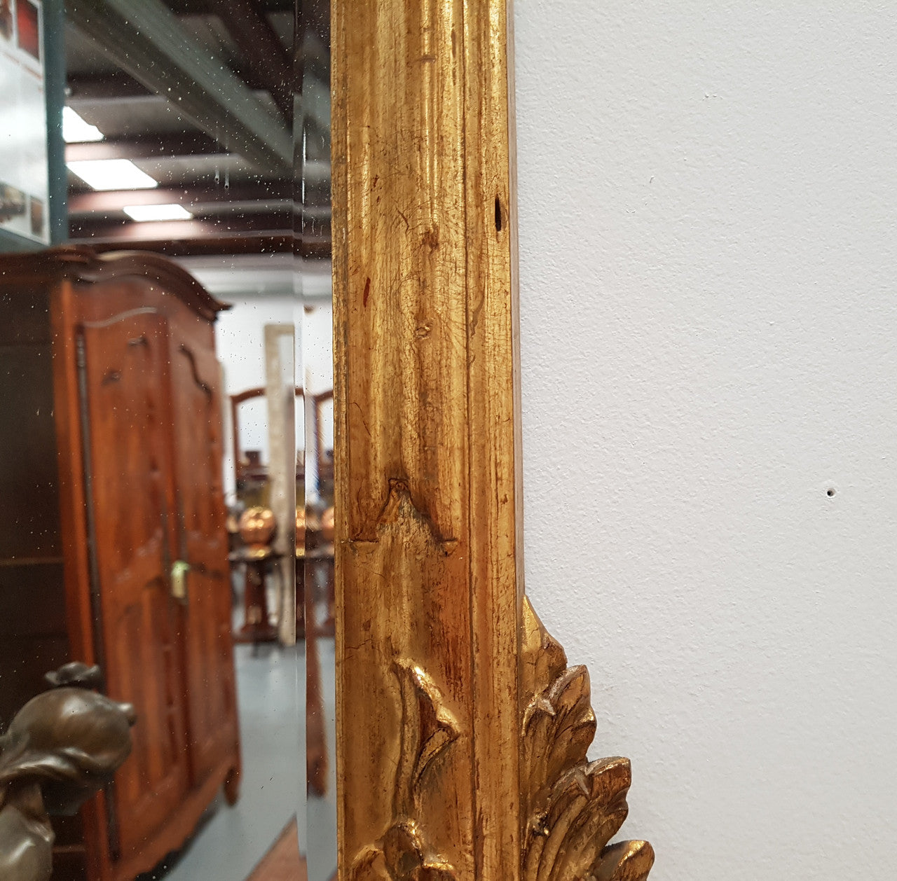 French 19th Century Gilt Wall Mirror