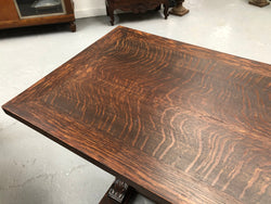 Vintage French Oak Bulbous Stretcher Base Coffee Table | Antique & Vintage | Moonee Ponds Antiques | Australia Wide Delivery