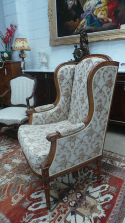 French Walnut Bergere Chair | Antique & Vintage | Moonee Ponds Antiques | Australia Wide Delivery