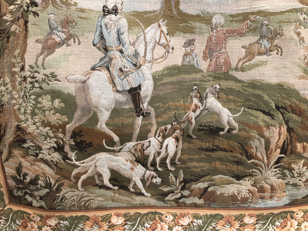 Large Belgium Tapestry With Hunting Scene | Antique & Vintage | Moonee Ponds Antiques | Australia Wide Delivery
