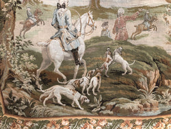 Large Belgium Tapestry With Hunting Scene | Antique & Vintage | Moonee Ponds Antiques | Australia Wide Delivery