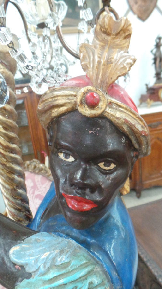Fabulous Blackamoor Floor Lamp | Antique & Vintage | Moonee Ponds Antiques | Australia Wide Delivery