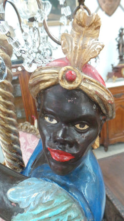 Fabulous Blackamoor Floor Lamp | Antique & Vintage | Moonee Ponds Antiques | Australia Wide Delivery