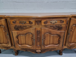 Amazing Grand Louis XV Style Walnut Four Door Beautifully Carved Sideboard | Antique & Vintage | Moonee Ponds Antiques | Australia Wide Delivery