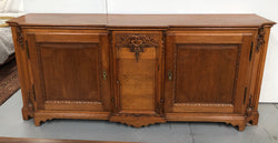 19th Century French Oak Two Drawer Buffet With Beautiful Carvings | Antique & Vintage | Moonee Ponds Antiques | Australia Wide Delivery