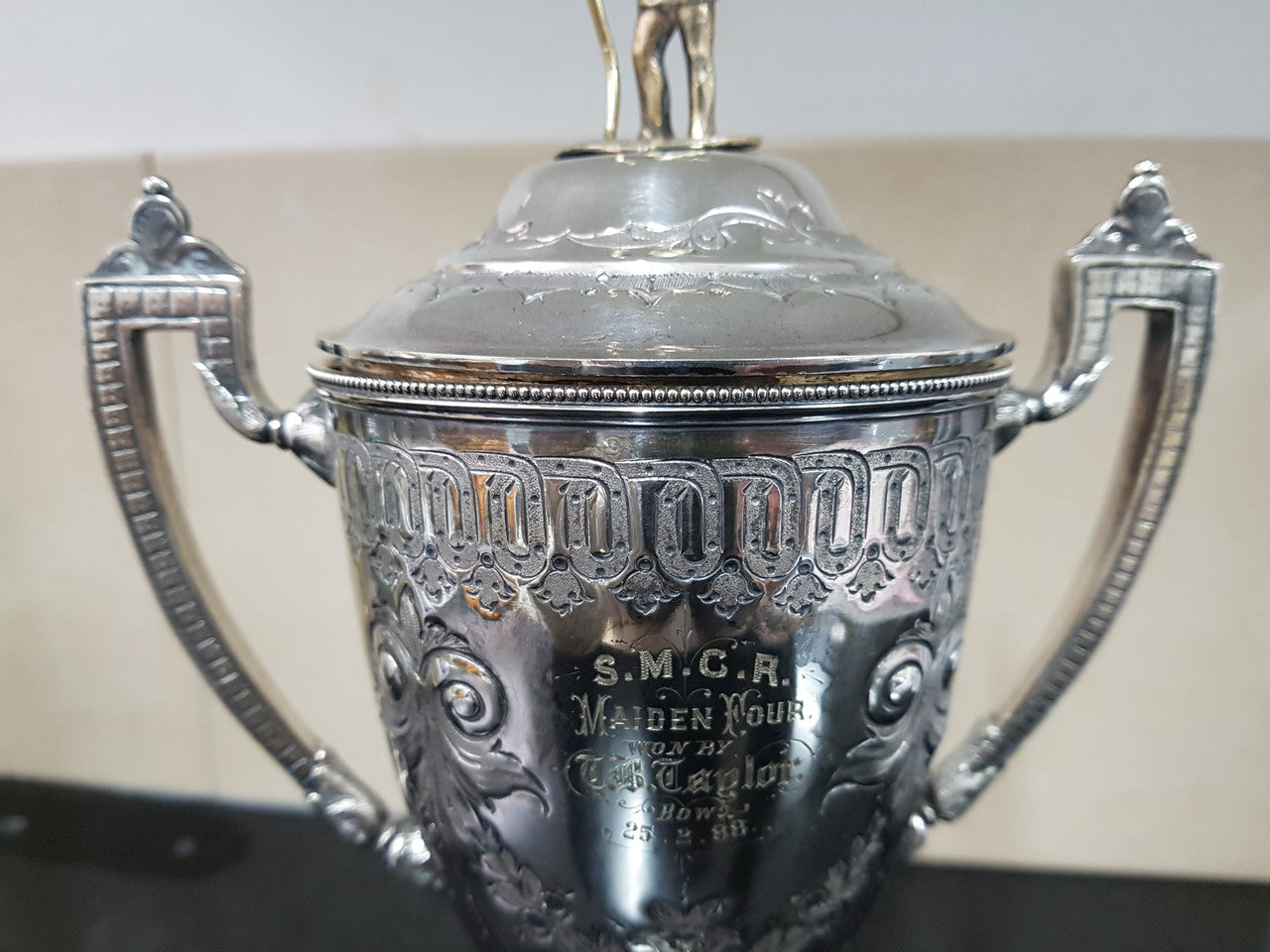 1888 Tasmanian Saint Mary's College Rowing Trophy | Antique & Vintage | Moonee Ponds Antiques | Australia Wide Delivery