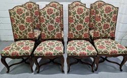 Rare Set of Eight High Quality French Walnut Louis XV Style Chairs | Antique & Vintage | Moonee Ponds Antiques | Australia Wide Delivery