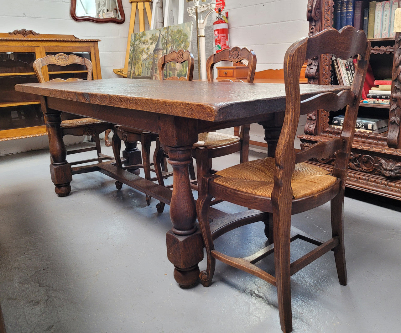 Farmhouse table with online 8 chairs