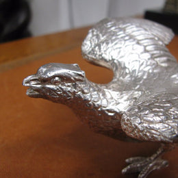 Silver Plated Pheasant Figure