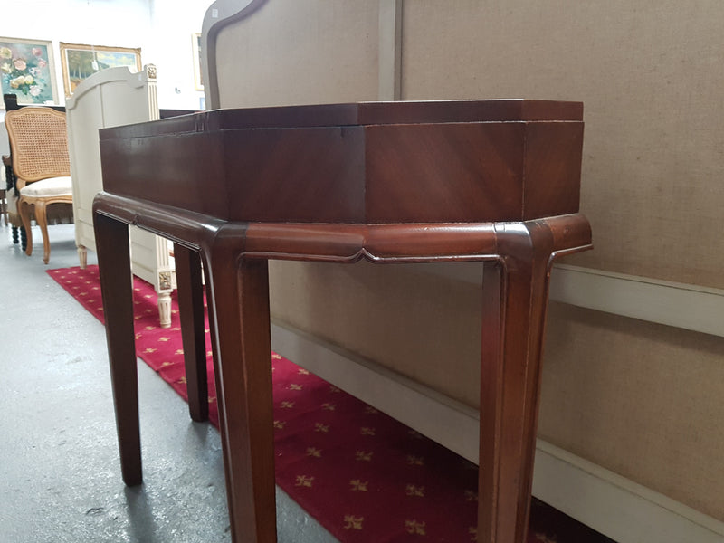 Walnut Art Deco Side Table