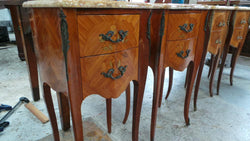 A Lovely Pair Of Petite Inlaid Bedside Cabinets | Antique & Vintage | Moonee Ponds Antiques | Australia Wide Delivery