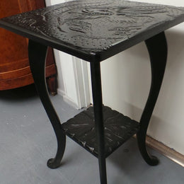 Antique Chinese Carved Side Table
