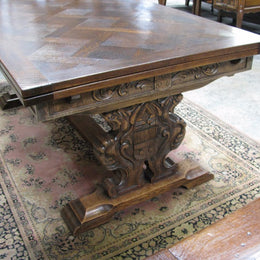French Oak Dining Table