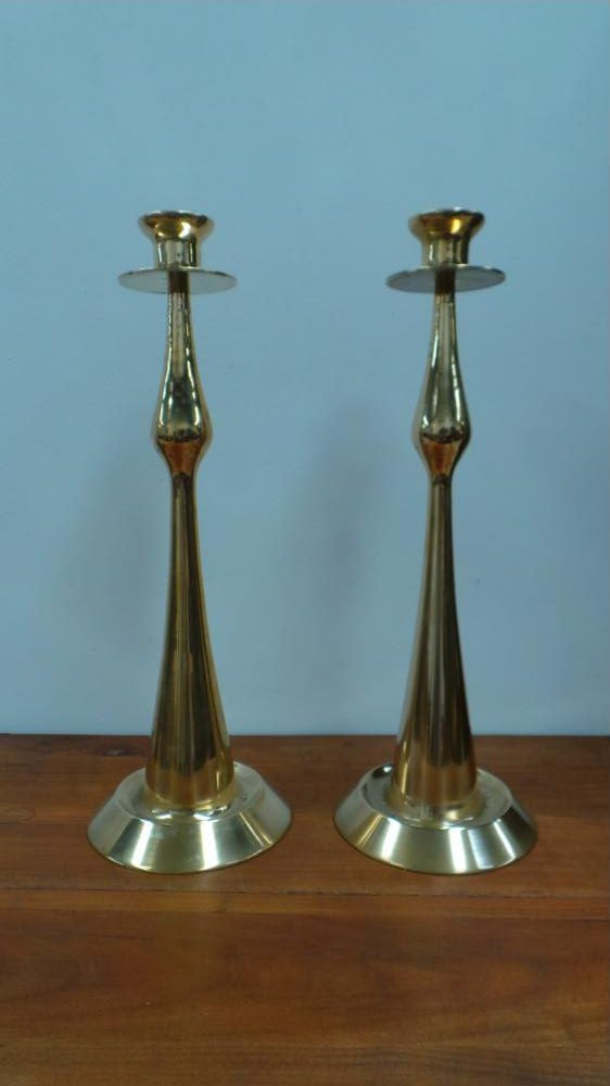 Pair Of Bronze Candlesticks | Antique & Vintage | Moonee Ponds Antiques | Australia Wide Delivery