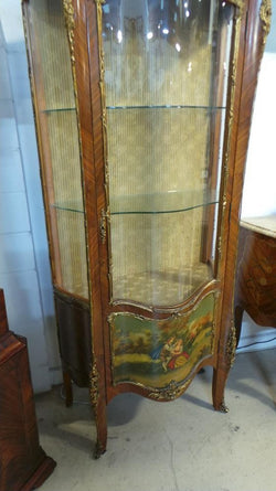 Vernis Martin Panelled Louis XV Style French Vitrine | Antique & Vintage | Moonee Ponds Antiques | Australia Wide Delivery