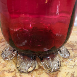 Victorian Ruby Glass Vase