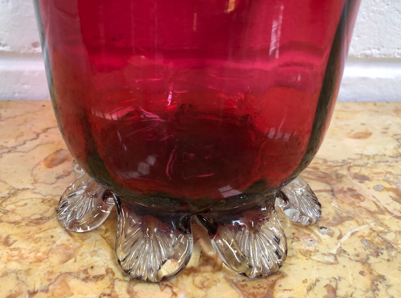 Victorian Ruby Glass Vase