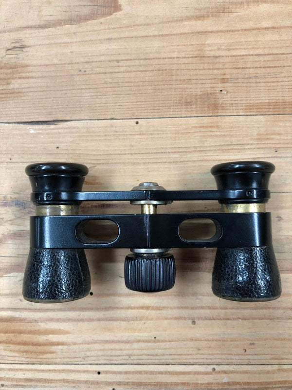 Vintage Brass And Leather Opera Glasses/Binoculars