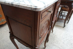 Pair Of French Oak Louis XV Style Bedsides | Antique & Vintage | Moonee Ponds Antiques | Australia Wide Delivery