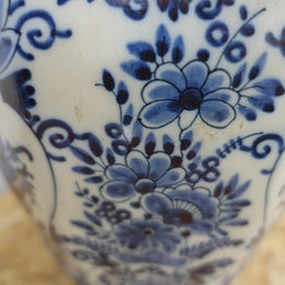 Antique Delftware Lidded Vase