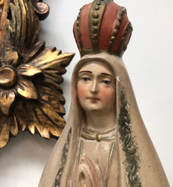 Vintage Blessed Virgin Religious Plaster Statue | Antique & Vintage | Moonee Ponds Antiques | Australia Wide Delivery