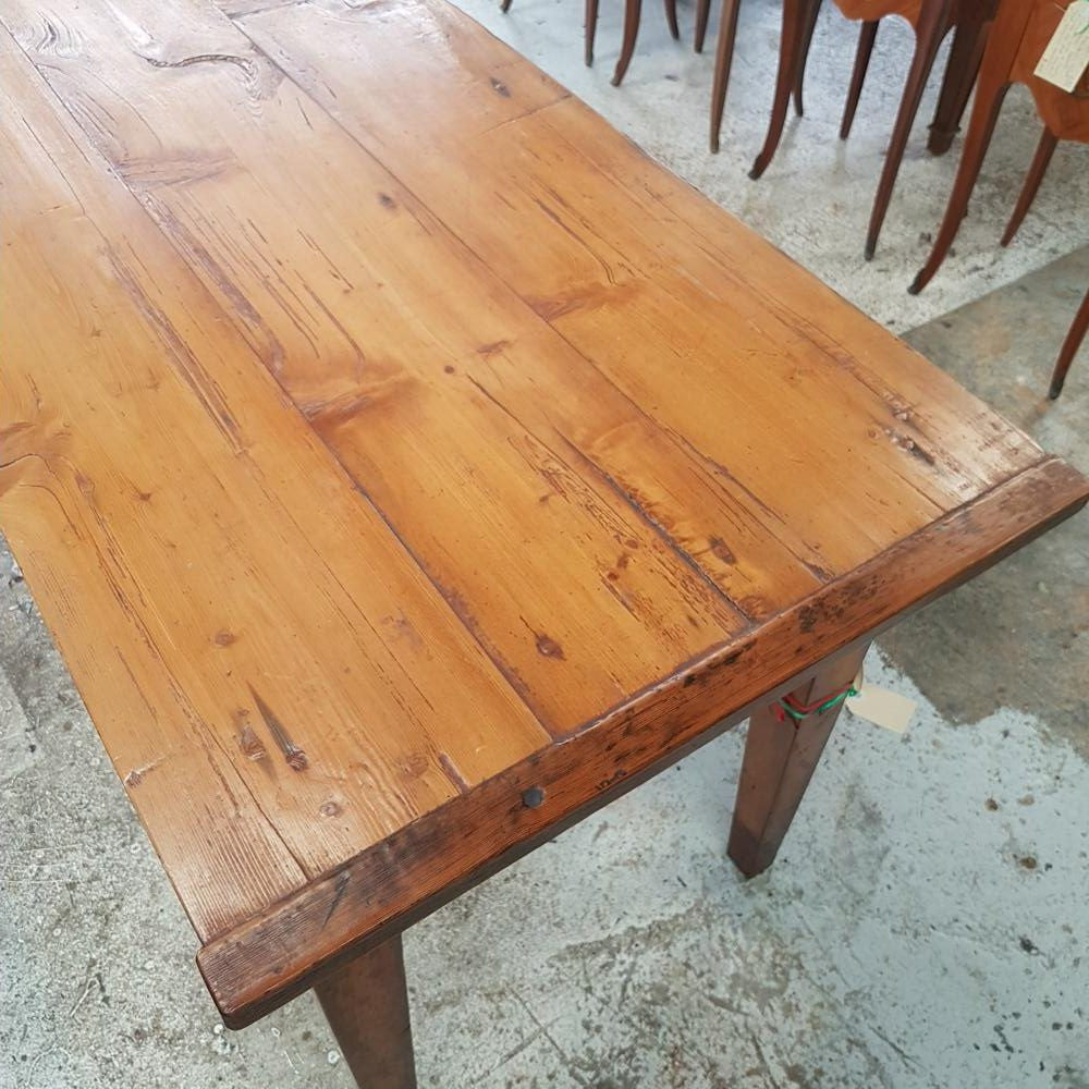 A Rare French Long Narrow Fruitwood Farmhouse Table | Antique & Vintage | Moonee Ponds Antiques | Australia Wide Delivery