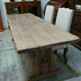 Light French Oak Dining Table